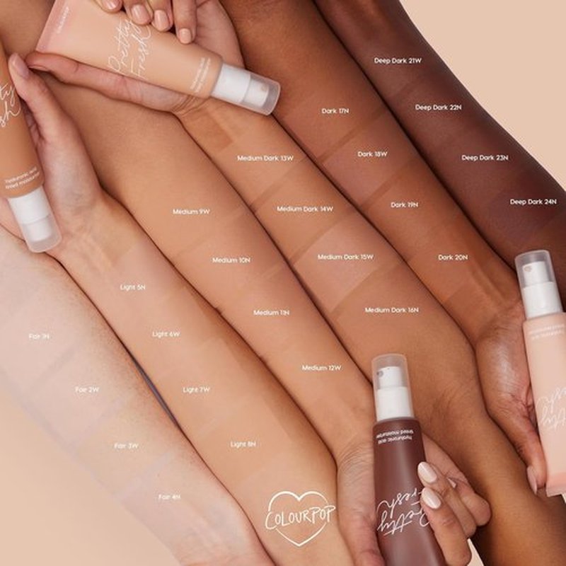 ColourPop Pretty Fresh Tinted Moisturizer - Hydrating Skin Tint with Hyaluronic Acid - Medium 14W (1.45 oz)
