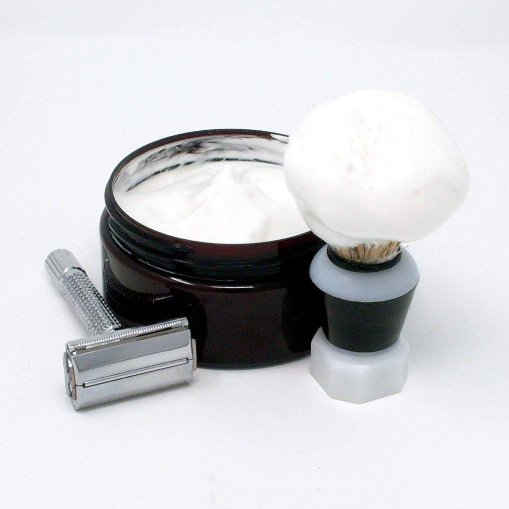 TSE for Men Lavender Sage Shaving Soap with Tallow and Shea Butter. Natural Ingredients for Rich Lather and a Smooth Comfortable Shave. Artisan 4.5 oz Semi-Soft Italian Style. Made in the USA.