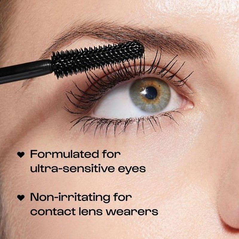 Alleyoop Tubing Mascara Black - Long-Lasting, Smudge-Proof Formula with Biotin & Peptides | 8 mL Full Size