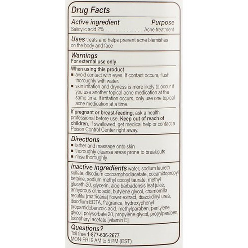Phisoderm Anti-Blemish Body Wash - Clear Skin Formula | 10-Ounce Size