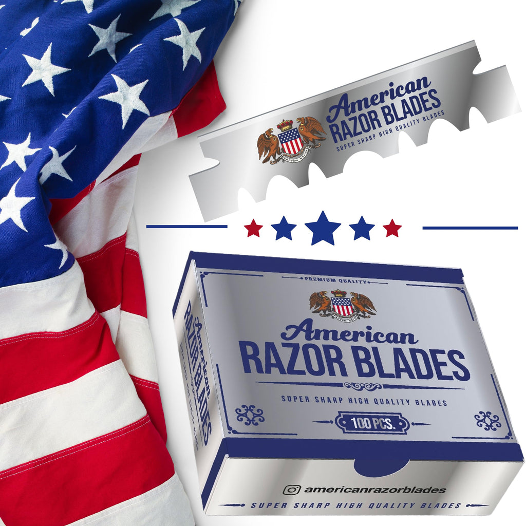 The Shave Factory Straight Edge Razor Kit - with Single Stainless Steel razors (Stell + American Razor)