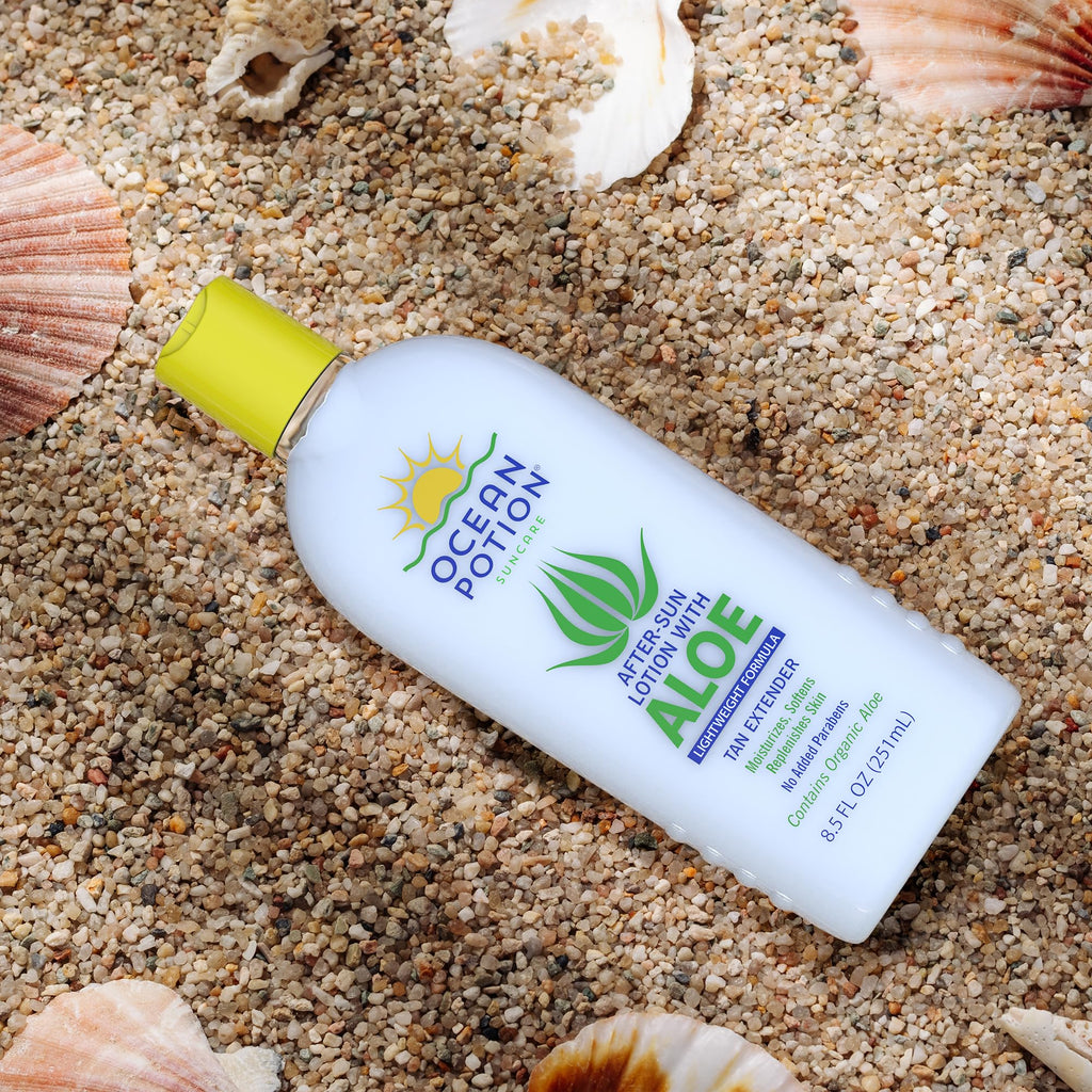 Ocean Potion After Sun Lotion with Aloe Vera, Hydrating Moisturizing Body Lotion for Dry Skin, Lightweight Aloe Vera Lotion with Vitamin E, Paraben-Free After Sun Care, 8.5 oz