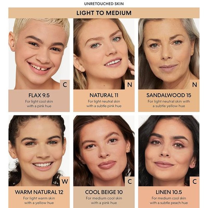 bareMinerals Barepro Liquid Foundation - Full Coverage, Breathable Makeup with SPF 20 | Natural Matte Finish, 24HR Wear