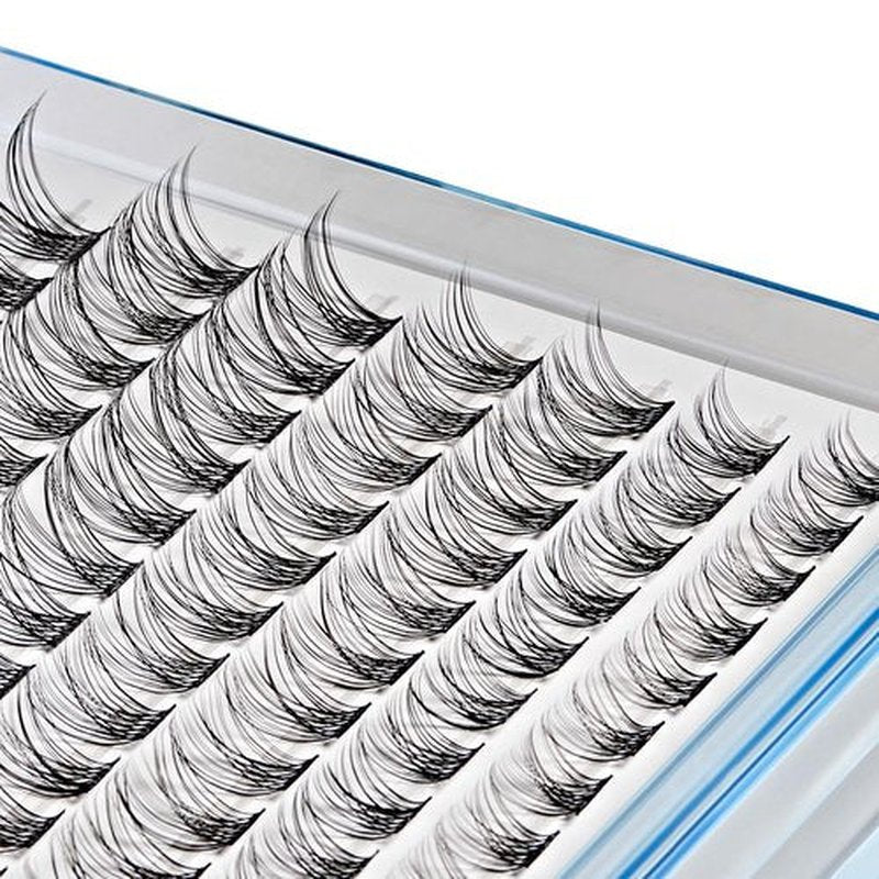 Broadway Lash Clusters, 9-16mm 77 pcs Assorted Natural Wispy False Eyelashes, Customizable DIY Individual Lash Extensions for Beginners, Lightweight & Comfortable Wide Band, Great for Everyday Glam