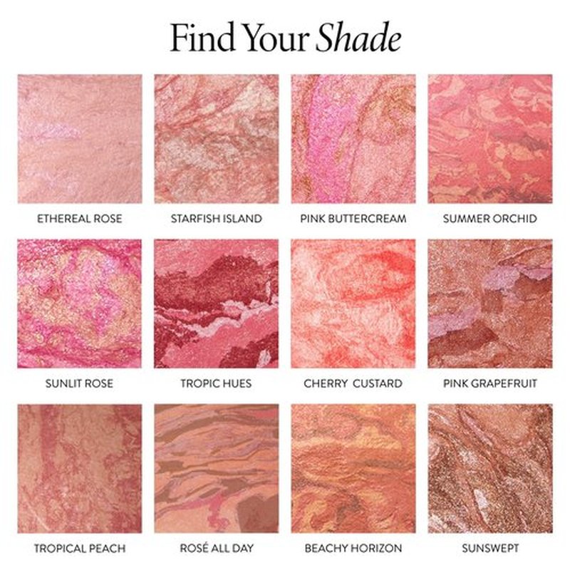 LAURA GELLER NEW YORK Baked Blush-n-Brighten Marbleized Blush for Cheeks - Ethereal Rose - Natural Finish - Buildable Color