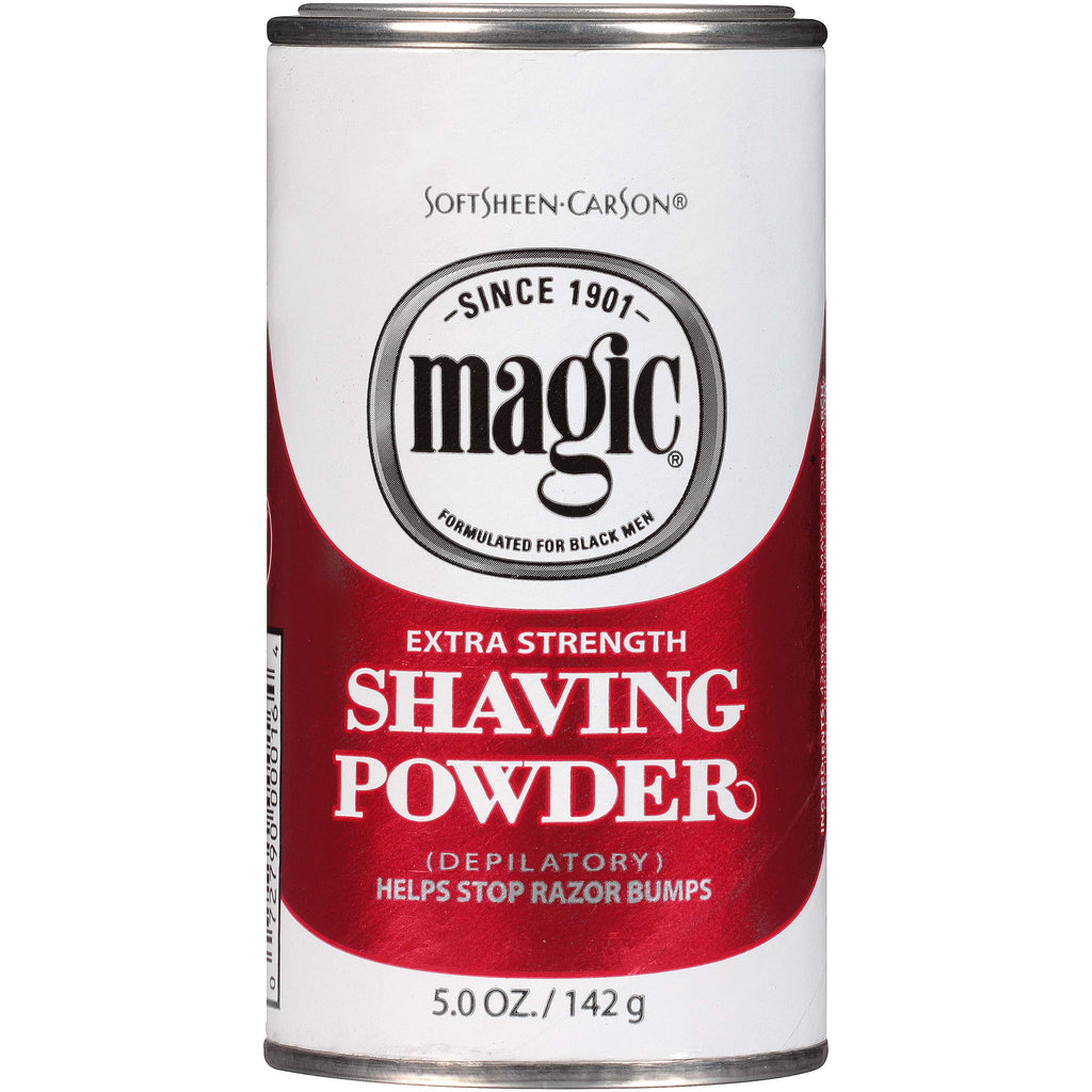 SoftSheen-Carson Magic Razorless Shaving for Men, Hair Removal Shave Powder, Helps Stop Razor Bumps Ingrown Hair, Strength, 6 Pack Extra Stength 30 oz