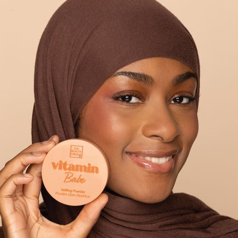 The Beauty Crop Vitamin Babe Setting Powder - Talc-Free Loose Powder for Flawless Finish - Medium Shade - 0.35 oz