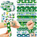 48PCS Golf Party Set 24PCS Temporary Tattoos & 24PCS Slap Bracelets Fun Golf-Themed Birthday Supplies, Baby Shower Gifts, Classroom Rewards & Party Decorations for Kids (Boys & Girls)
