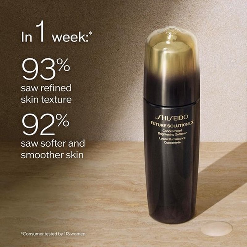 Shiseido Future Solution LX Brightening Softener - Anti-Aging Facial Lotion for Smooth, Clarified Skin - All Skin Types
