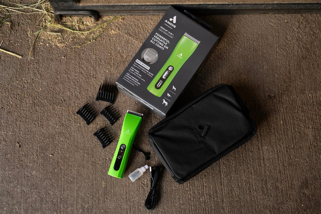 Andis 563231 ProClip 5-in-1 Cord/Cordless Clipper, 5 Speeds, Green