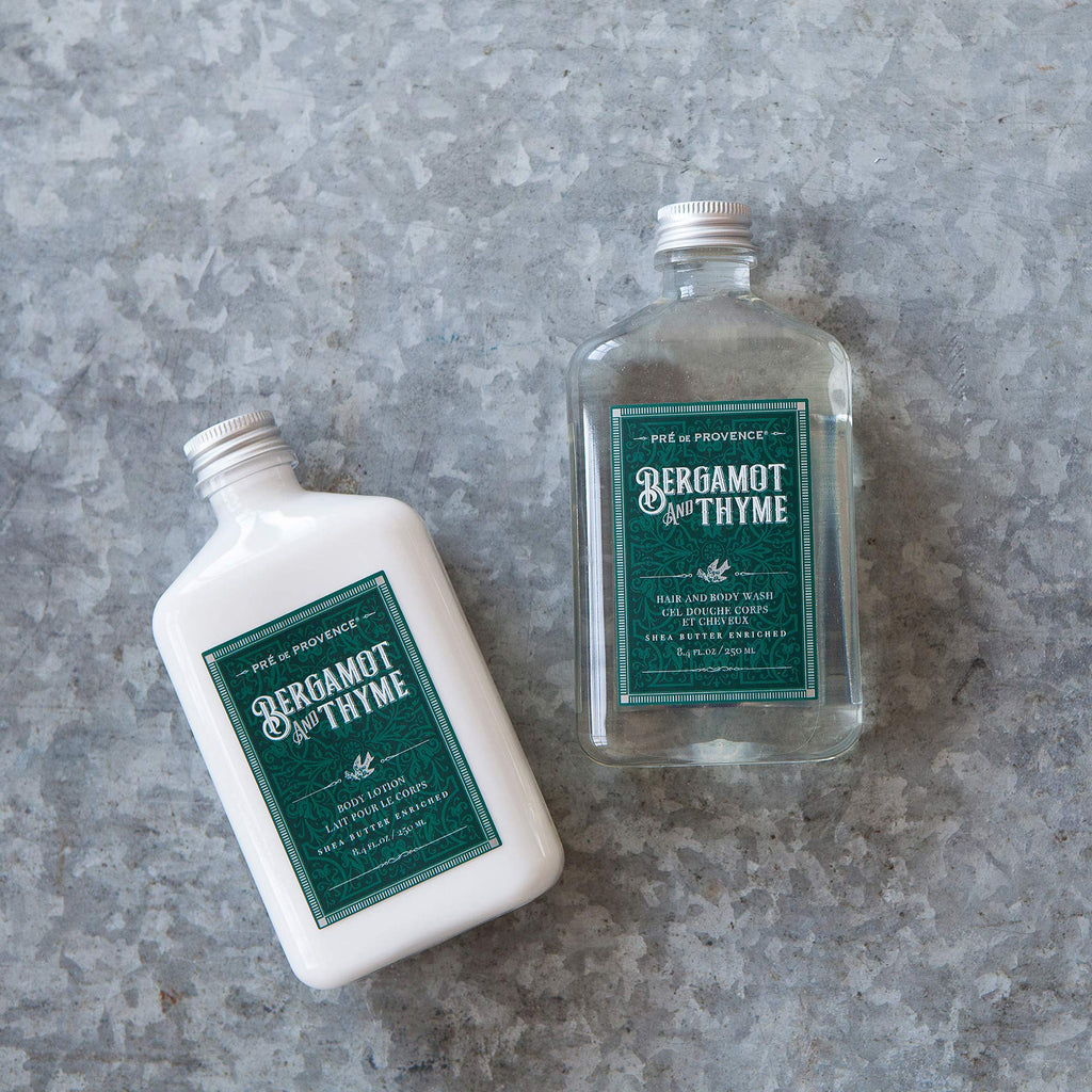 Pre de Provence Bergamot & Thyme Men's Fragrance Collection, Body Lotion, 250 ML