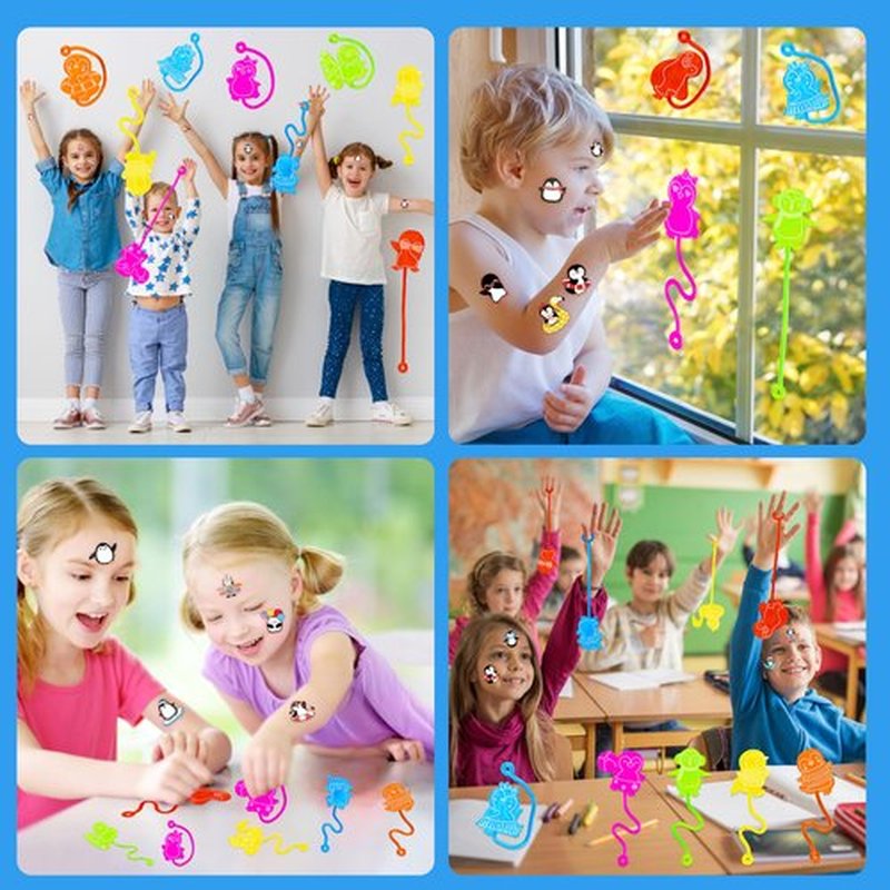 48PCS Penguin Party Favors - 24PCS Penguin Temporary Tattoos & 24PCS Penguin Stick Hands - Perfect Birthday Favors, Goodie Bag Stuffers, Treasure Box Toys, Classroom Prizes, and Student Gifts