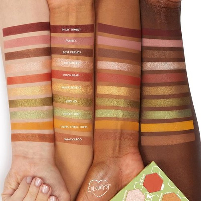 Colourpop Winnie the Pooh Bundle - Sweet As Can Bee Eyeshadow Palette & Hunny Pot Lip Scrub Set | Honey-Inspired Makeup Duo