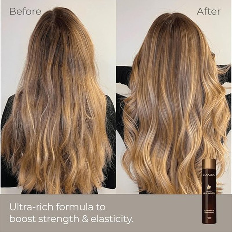 L'ANZA Keratin Healing Oil Shampoo - Hydrating Cleanse for Softness & Shine | Sulfate-Free, Color Safe