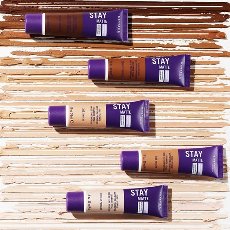 Rimmel London Stay Matte Liquid Mousse - 603 Chocolate - Foundation, Lightweight, Shine Control, Oil-Free, 1oz