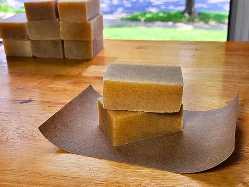 fat & ash Beef Tallow Soap Bar (2 Pack) - VERY SIMPLE INGREDIENTS - Organic and Moisturizing - Handmade in USA - Family Recipe - Long-Lasting, All-Natural, For Dry Skin