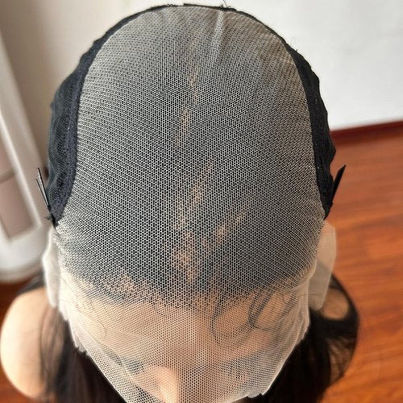13x6 Lace Front Wigs Black Wig Pre-layered Fashion Style HD Lace Free Part Frontal Wig Natural Density Long Straight with Wavy End Pre Plucked Tiny Knots with Baby Hair 30 Inch Synthetic Lace Wig