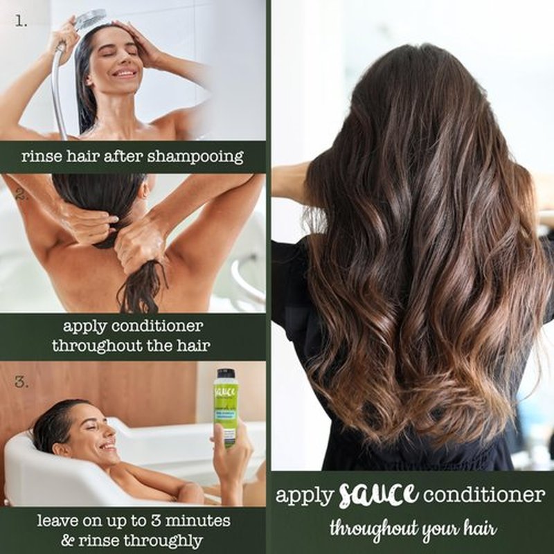 SAUCE BEAUTY Guacamole Whip Conditioner (10.5 Fl Oz) Deep Moisture Conditioner with Shea Butter and Avocado, Argan, Monoi & Coconut Oils, Frizz Control and Hair Repair Formula For All Hair Types