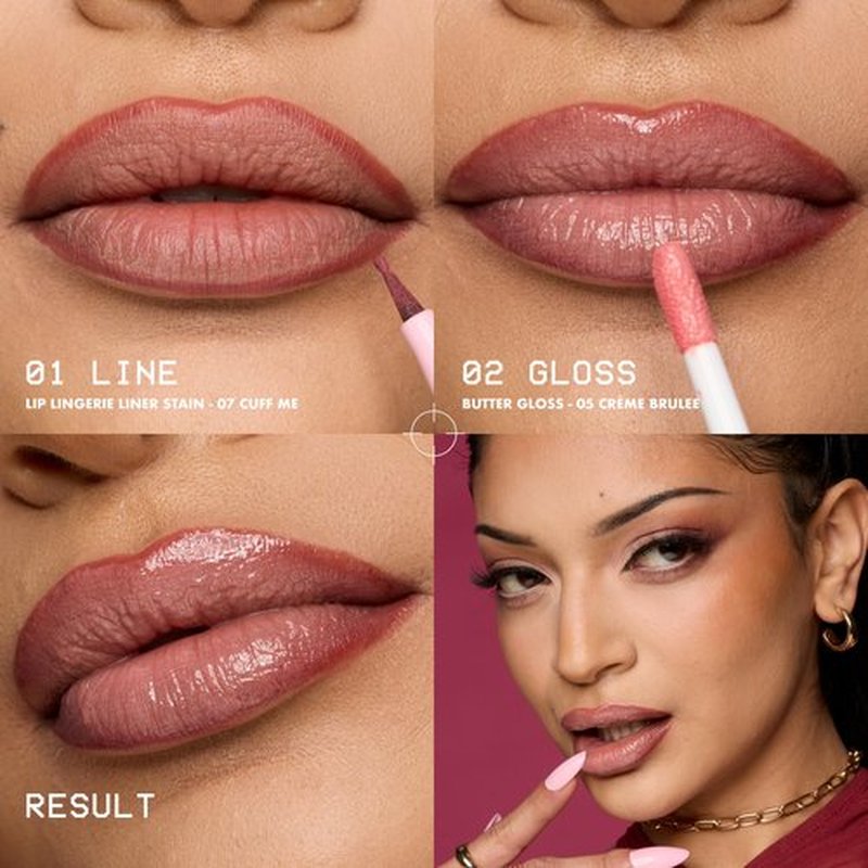 NYX PROFESSIONAL MAKEUP Lip Lingerie Liner Stain, Seamless Make Up with All-Day Stain, Waterproof Lip Stain Finish - Up To No Good