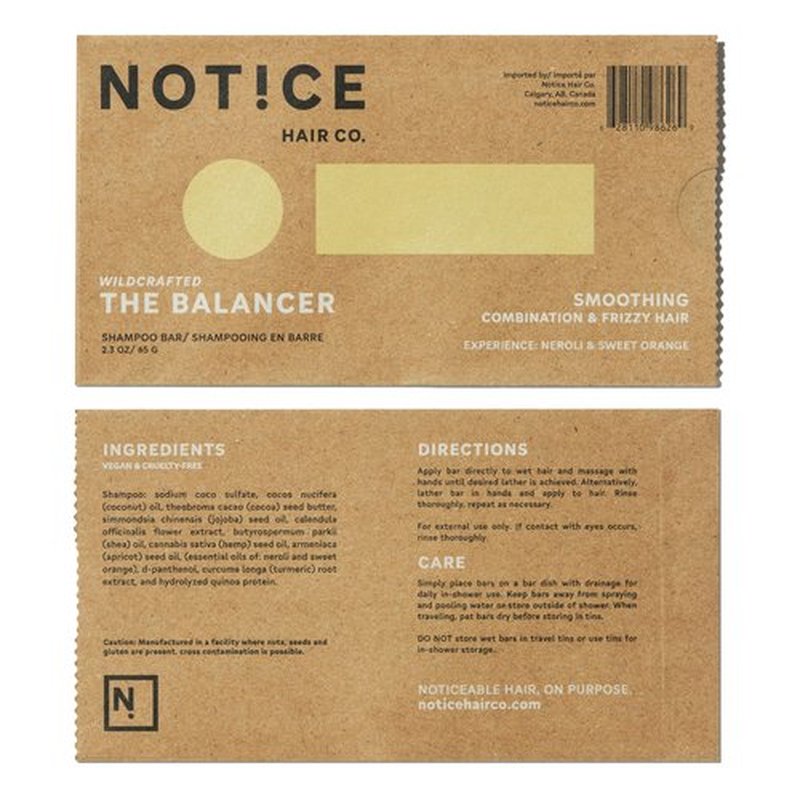 NOT!CE Hair Co. The Balancer Shampoo Bar - smoothing | combination & frizzy hair