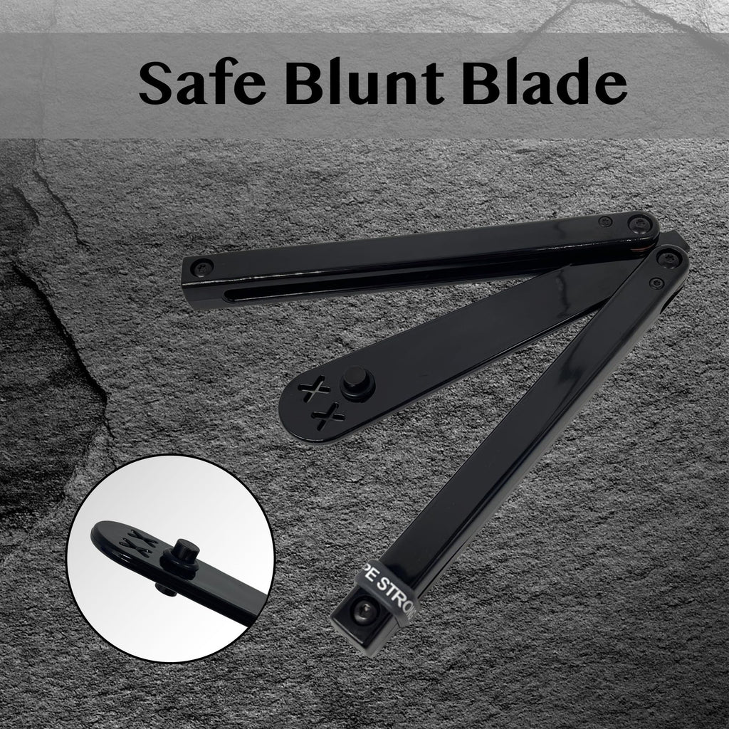 Larqety Foldable Plastic Tool, Sturdy and Lightweight, Excellent Balance, Practice Tool for Beginners （Black