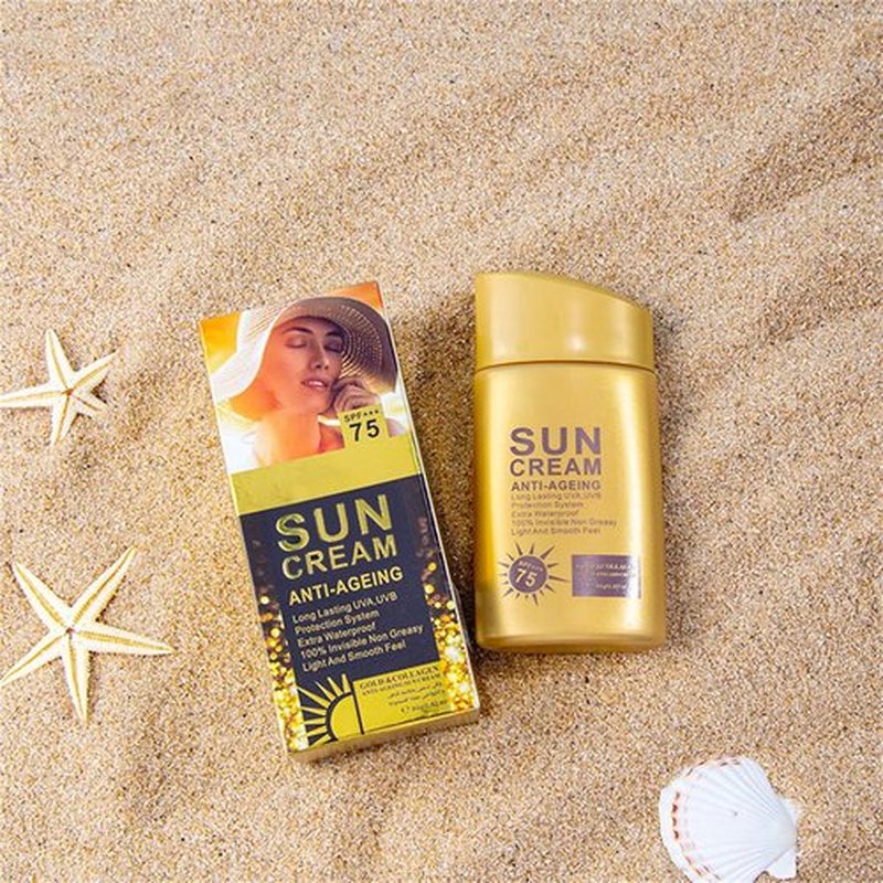 Anti Aging Sunscreen SPF 60 for Face and Body, Sun Screen Protector Walerproof, Non Greasy, Light and Smooth Feel Sunscreen Lotion Moisture Sun Cream, Beach Essentials for Women (SPF 60)