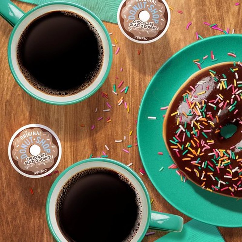 Original Donut Shop Coffee - Chocolate Glazed Donut K-Cup Pods - Medium Roast, 72 Count
