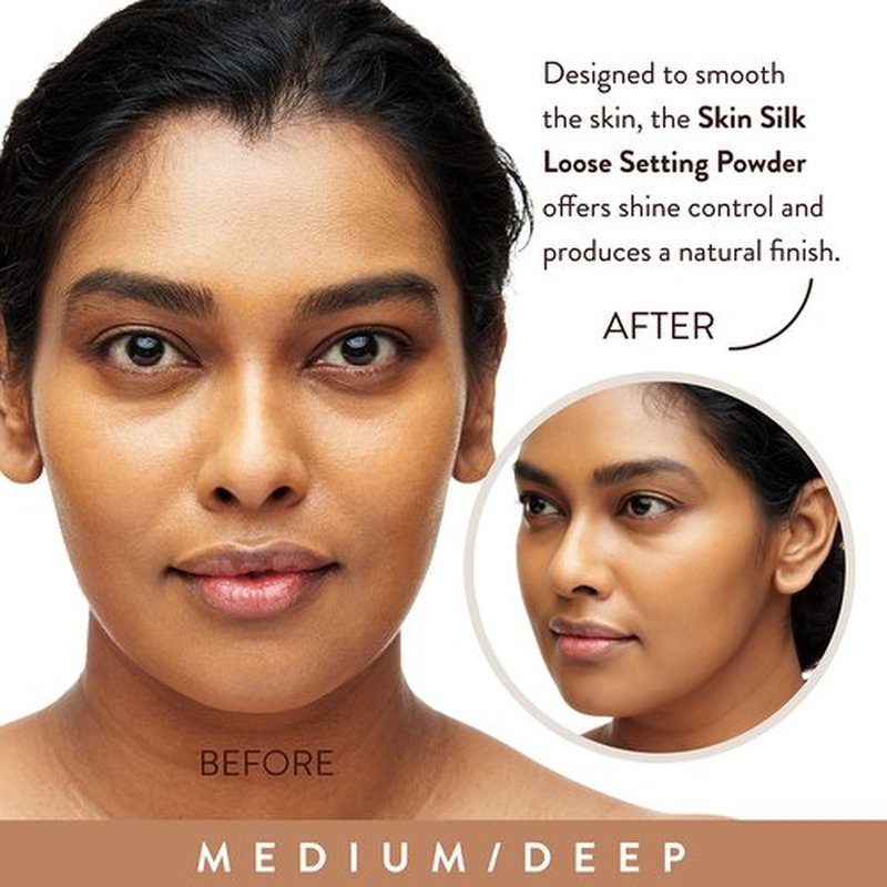 Mented Cosmetics Pressed Powder Makeup, Translucent Setting Powder Compact for Face Make up, Oil Control, Matte Finish, Long-Lasting Wear, Ideal for Black Women, Portable Compact Design, Medium/Deep
