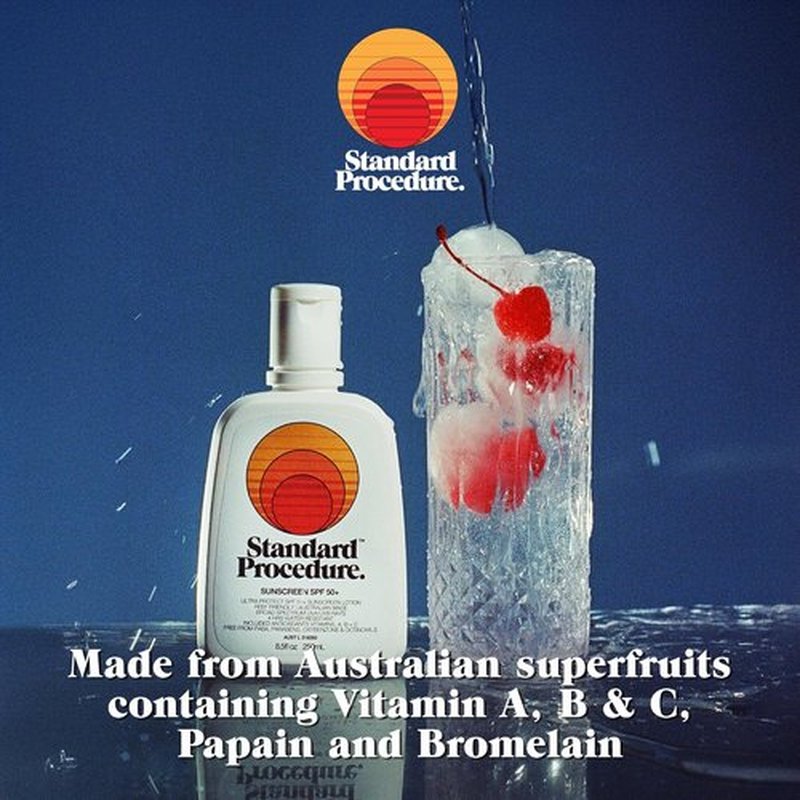 Standard Procedure SPF 50+ Sunscreen - Broad Spectrum Face & Body Sunblock for Sensitive Skin | 8.5 oz Organic Formula