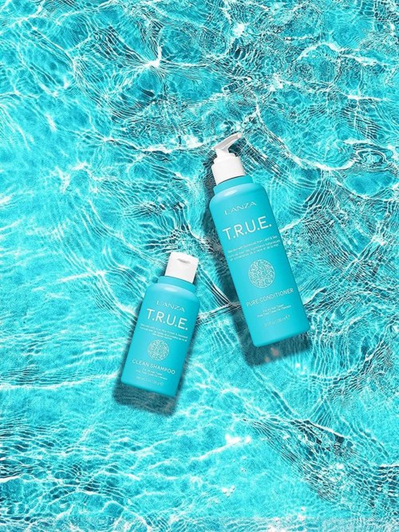 L'ANZA T.R.U.E. Duo Hair Kit - Anti-Frizz Clean Shampoo & Pure Conditioner Set | Vegan & Paraben-Free (2/8 Fl Oz)
