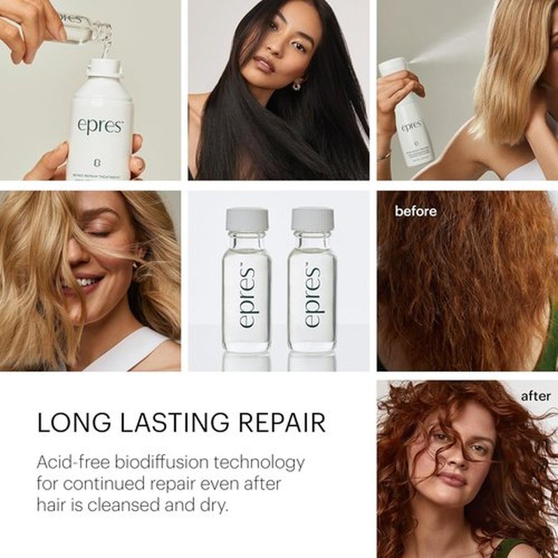 Epres Bond Repair Treatment Refill | 2 x 15ml - Revolutionary Hair Repair for Softer, Stronger Hair