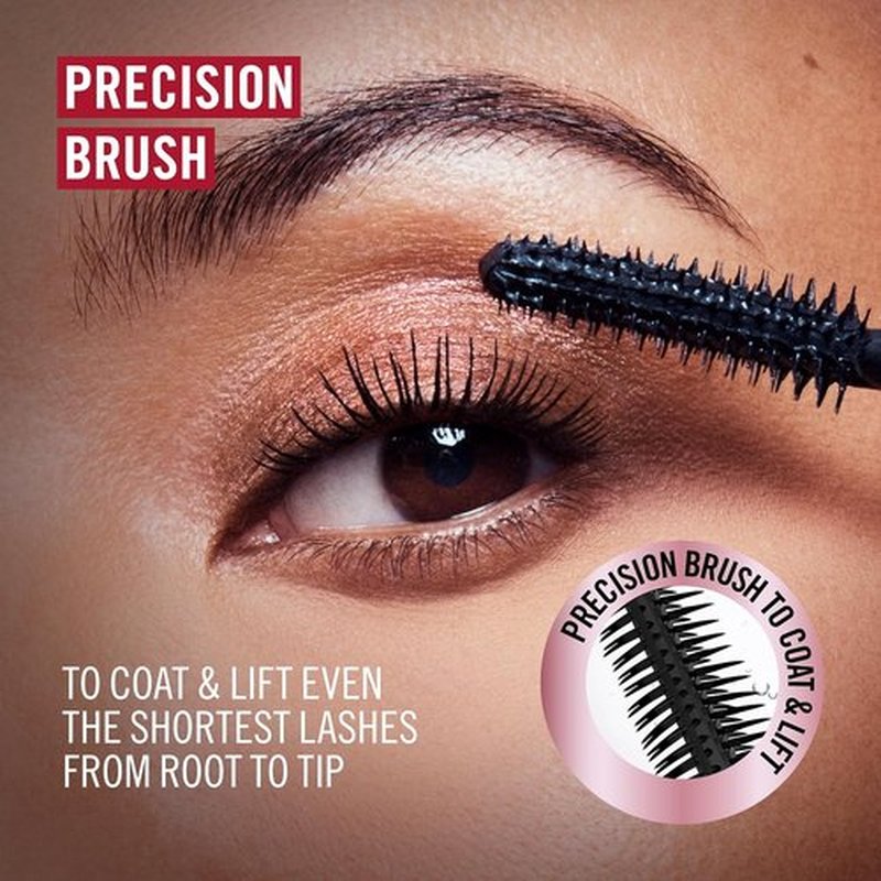 Rimmel Wonder'Bond Mascara - Volumizing Bonding Serum with Biotin | 001 Black, Smudge-Proof, 0.39oz
