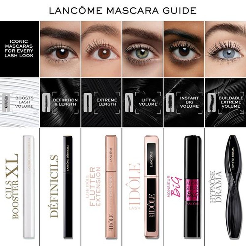 Lancôme Hypnôse Drama Extreme Volumizing Mascara - 17x Volume & 24HR Wear - Ultra Black Finish