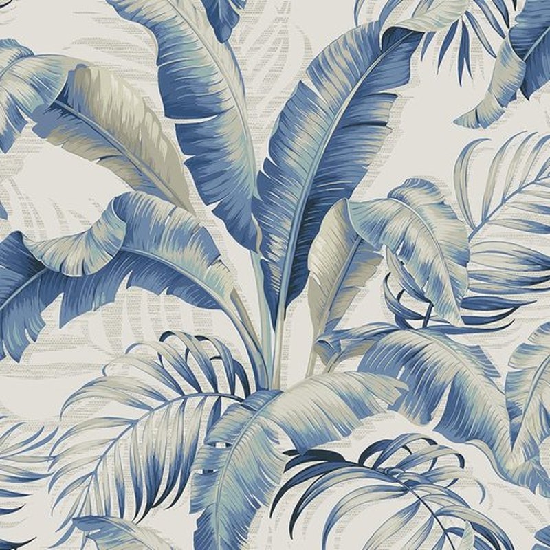 Tommy Bahama - Tropical Peel and Stick Wallpaper | Vinyl for Bedroom, Kitchen & Powder Room - 30.75 Sq Ft (Azure)