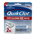 Adventure Medical Kits QuikClot Advanced Clotting Gauze - Stops Bleeding Up to 5X Faster Than Standard Gauze - Kaolin Hemostatic Dressing - for First Aid Kits & Survival Gear - 3 x 24