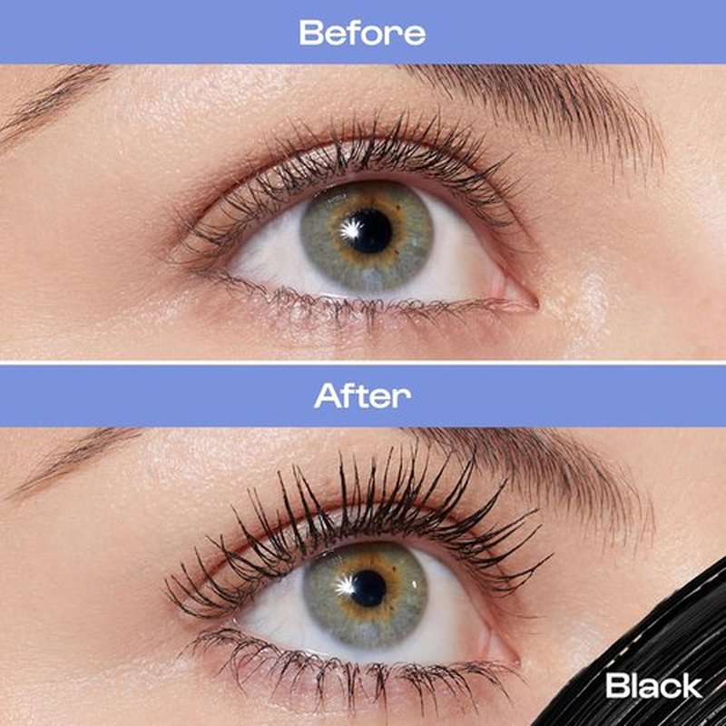 Alleyoop Tubing Mascara Black - Long-Lasting, Smudge-Proof Formula with Biotin & Peptides | 8 mL Full Size