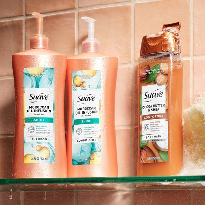 Suave Professionals Shine Shampoo Moroccan Infusion 28 oz - Pack of 4