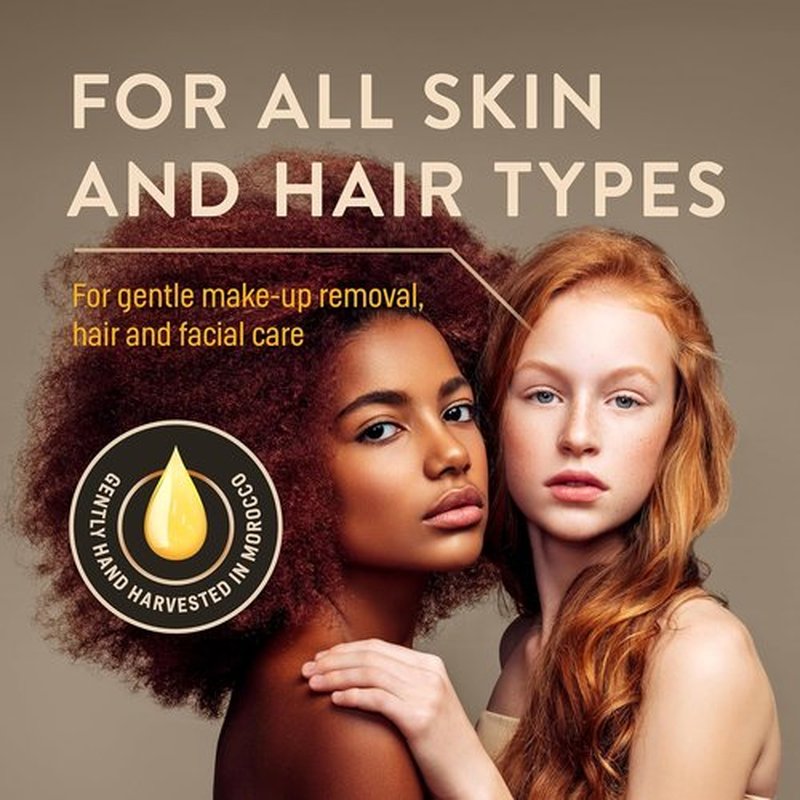 Organic Argan Oil by Moroccan Beauty - Cold Pressed 3.4 Fl Oz | Vitamin E Rich Moisturizer for Hair, Skin & Nails