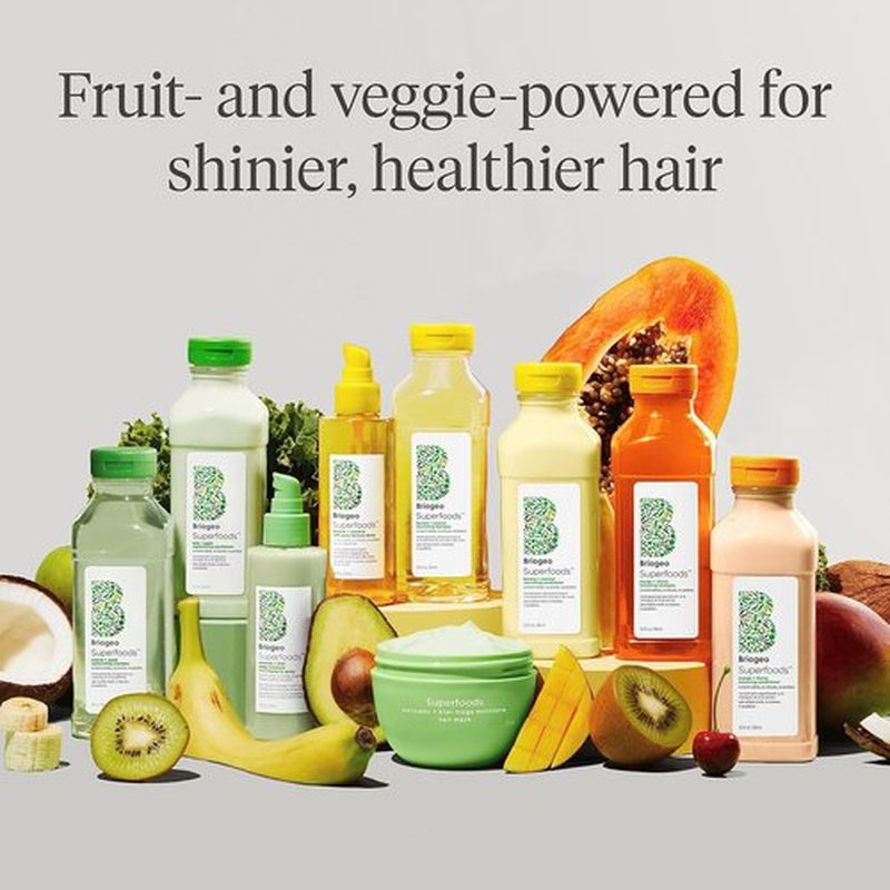 Briogeo Superfoods Banana + Coconut Hair Pack - Hydrating Moisture for All Hair Types | 2 x 12.5 fl oz