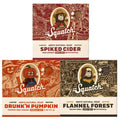 Dr. Squatch Fall Collection - Natural 3 Soap Gift Set - Cold Process Soap with No Harsh Chemicals - Drunk'n Pumpkin, Spiked Cider, Flannel Forest (3 Pack)