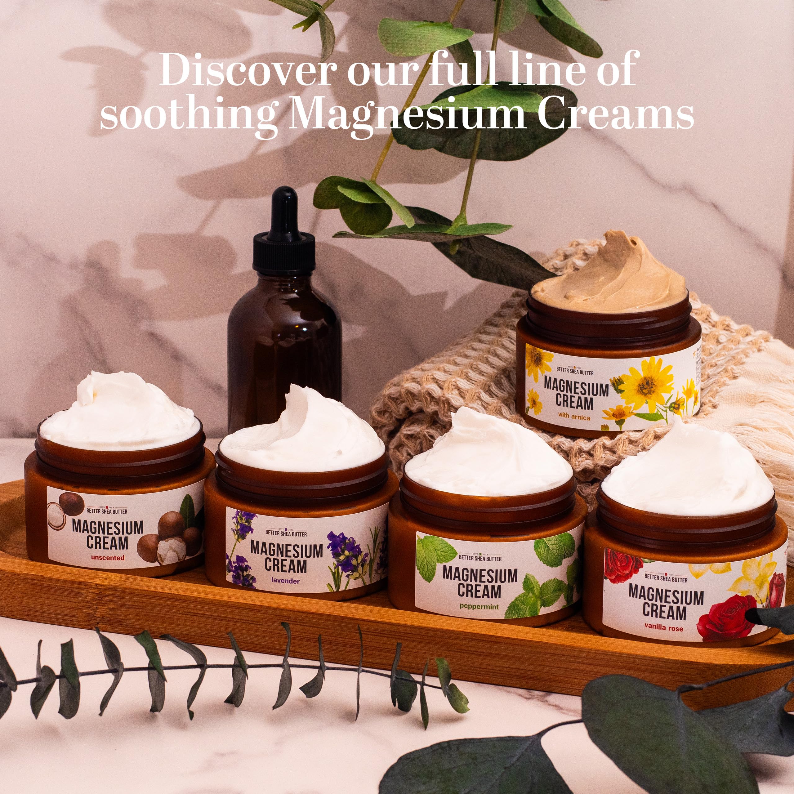Better Shea Butter Magnesium Cream | Lavender | Relieves Leg Cramps and Muscle Tension | Night Lotion for Pregnancy, Kids and Baby | Handcrafted with Organic Ingredients