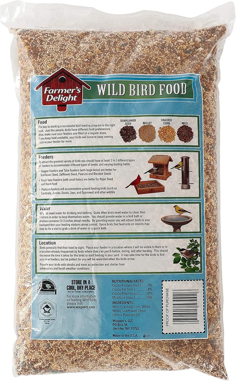 Wagner's 53002 Wild Bird Food - Cherry Flavor, 10-Pound Bag for Happy Birds