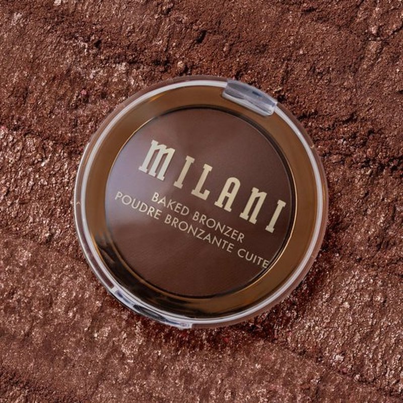 Milani Baked Bronzer - Long-Lasting Powder for Natural Sun-Kissed Glow- Lightweight, Buildable & Streak-Free Makeup with Radiant Finish- Talc-Free, Vegan & Cruelty-Free, Made in Italy, Amalfi Glow