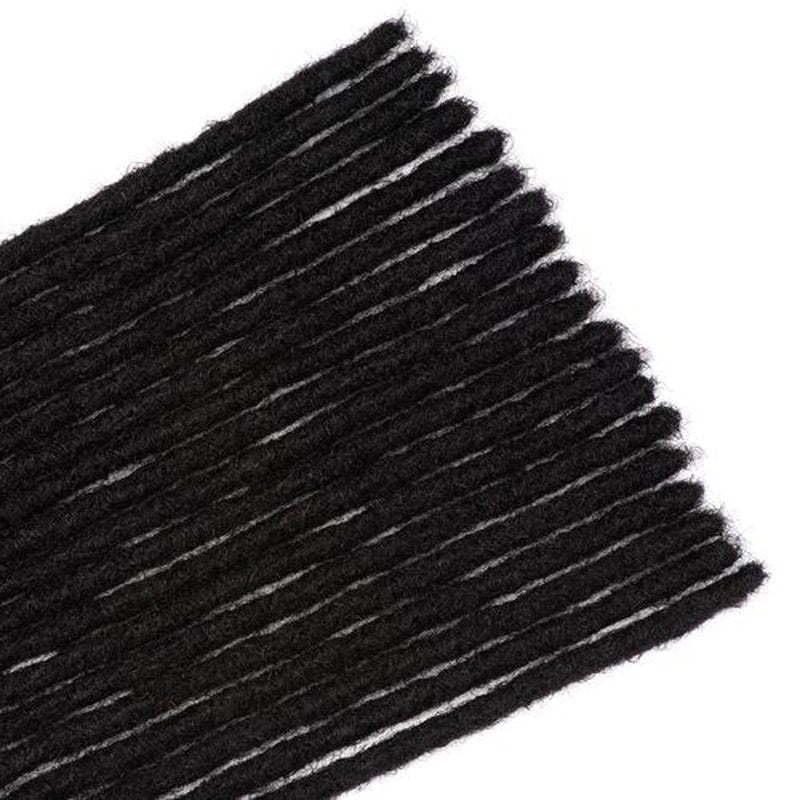 LinkMai 0.2-0.8cm Locs 8-18 I nch 20 Strands 100% Real Human Hair Dreadlock Extensions for Man/Women Permanent Loc Extensions Bundles Can Be Dyed Bleached Curled & Twisted (0.4CM, 1B, 14 INCH)
