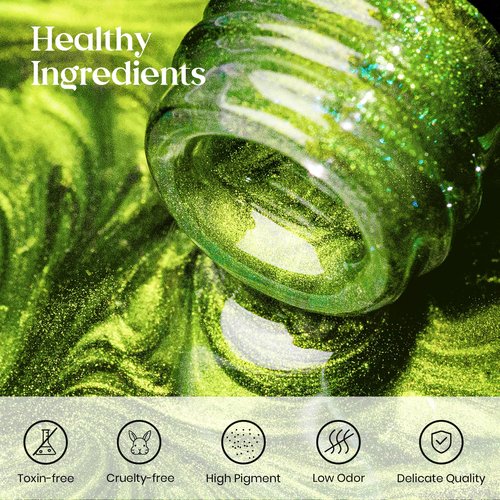 MIZHSE 8 Colors 9D Cat Eye Gel Nail Polish, Magnetic Gel Polish Kit with Magnet Stick, Galaxy Glitter Chameleon Effect Silk Velvet Cat Eye Nail Polish Soak Off Nail Art Design Ladies Gift