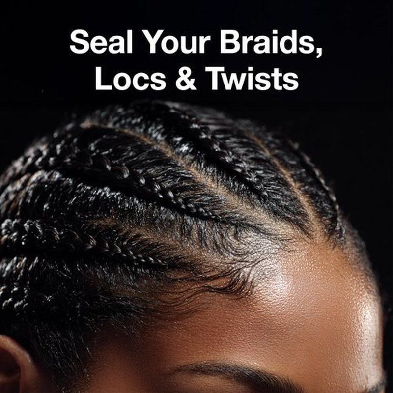 Lux Collection Braiding Gel & Braid Sealer for Box Braids - Braid Lux Gel for Braids, Locs & Twists with Castor Oil & Biotin, Non-Flaking, High Shine, 32 Ounce, Original