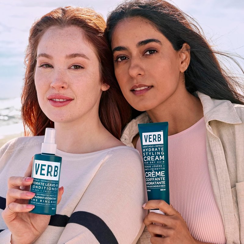 VERB Hydrate Styling Cream - Smooths & Reduces Frizz for Dry Hair - Amber & Warm Jasmine Scent