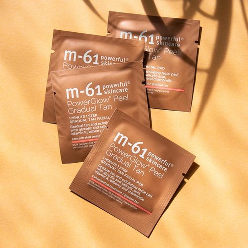 M-61 PowerGlow Peel | Exfoliating Facial Peel for Streak-Free Radiant Tan - 2 oz