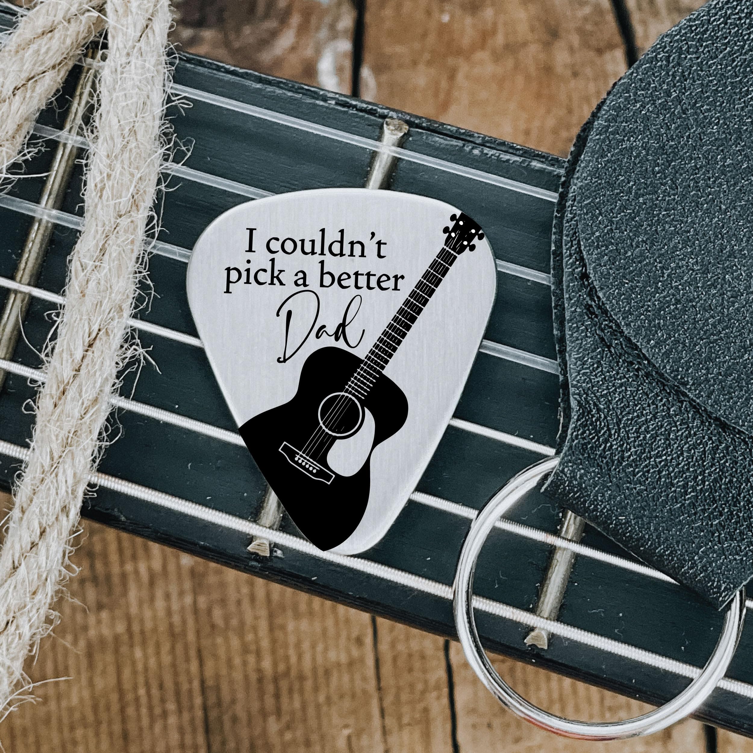 SM Design for Dad 1st Father's Day Guitar Pick Couldn't Pick A Better Dad Guitar Pick for Dad Gift Birthday Gift for Dad Stocking Stuffer for Dad (Dad)