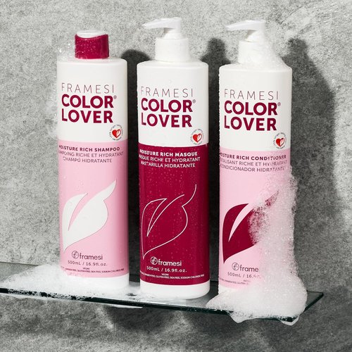 Framesi Color Lover Moisture Rich Conditioner - Sulfate Free with Coconut Oil & Quinoa for Color Treated Hair